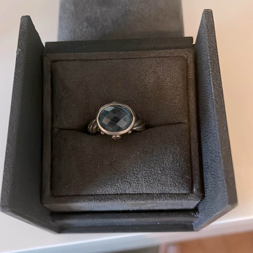 100% Authentic David Yurman Renaissance Topaz Amethyst Gemstone Ring